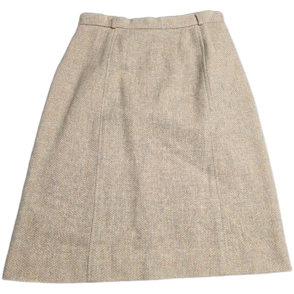 Deborah for Kenneth Greene Dresses & Skirts - Vintage Deborah for Kenneth Greene‎ Wool Skirt Women's Size 12 Tan Tweed